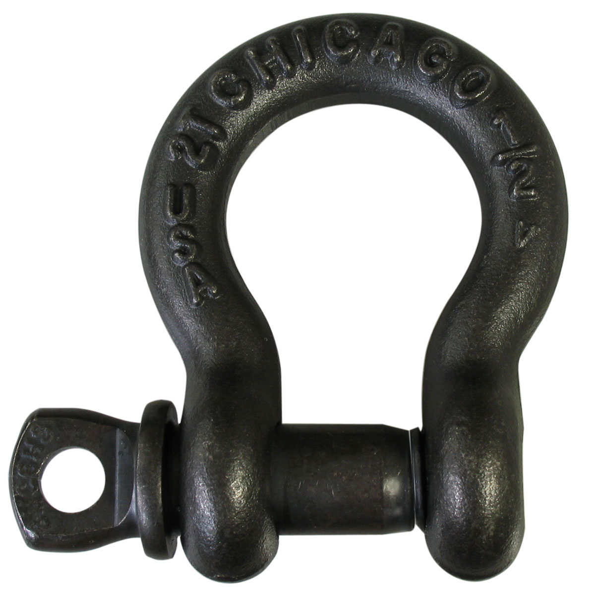 Chicago Hardware Black Theatrical Screw Pin Anchor Shackles