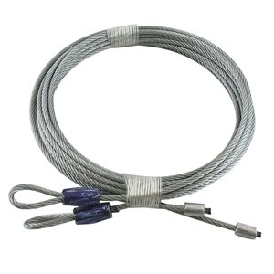3 / 32 X 114 7X7 GAC Garage Door Torsion Lift Cables - Blue