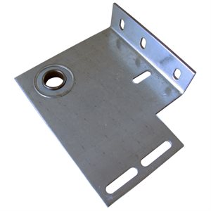 End Plate - Flanged with 1" Bearing, 8 Gauge with 5" Offset (L / R-PR)