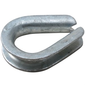 1 / 2 Heavy Duty Galvanized Wire Rope Thimbles